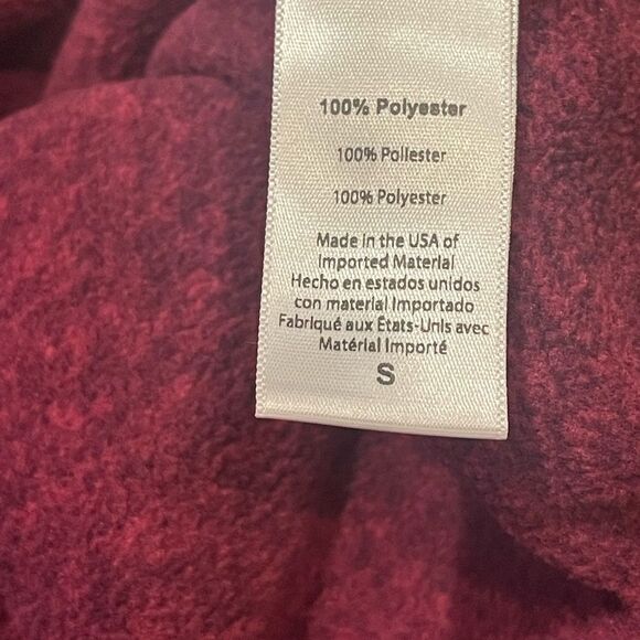 Beyond Yoga Back East Heathered Dark Red Beet Copped Boxy Oversized Pullover S - Picture 5 of 8